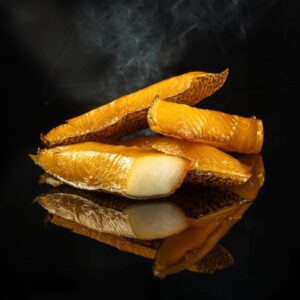 Cold Smoked Glacier 51 Patagonian Toothfish, $21.00 / 100g sliced portions